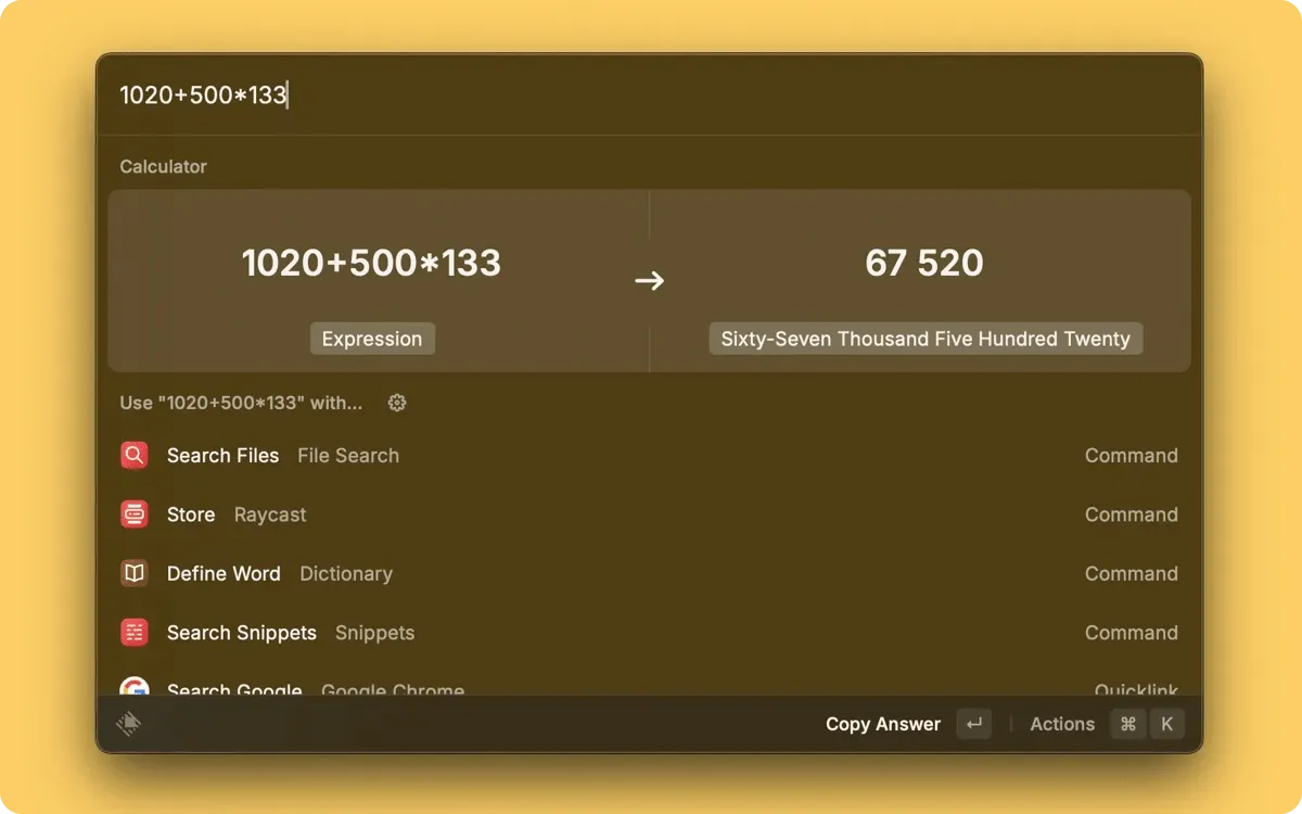 Програми для вашого Mac. Raycast